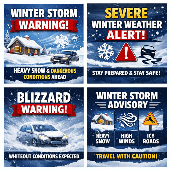 Winter Storm Alert – Please Stay Saf